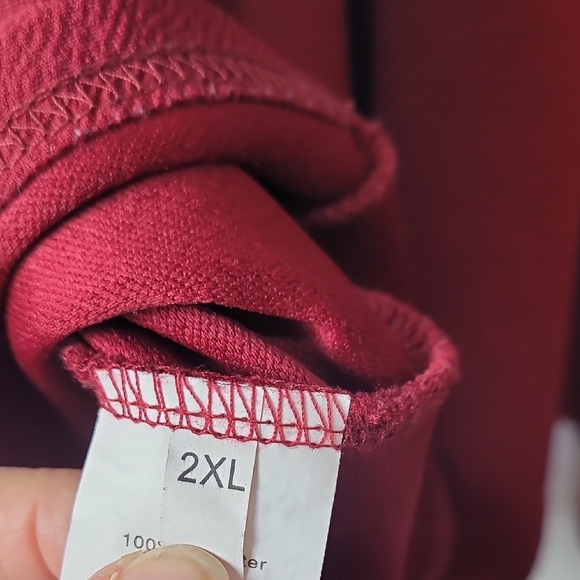 Chic Burgundy Skater Skirt - Picture 3 of 7